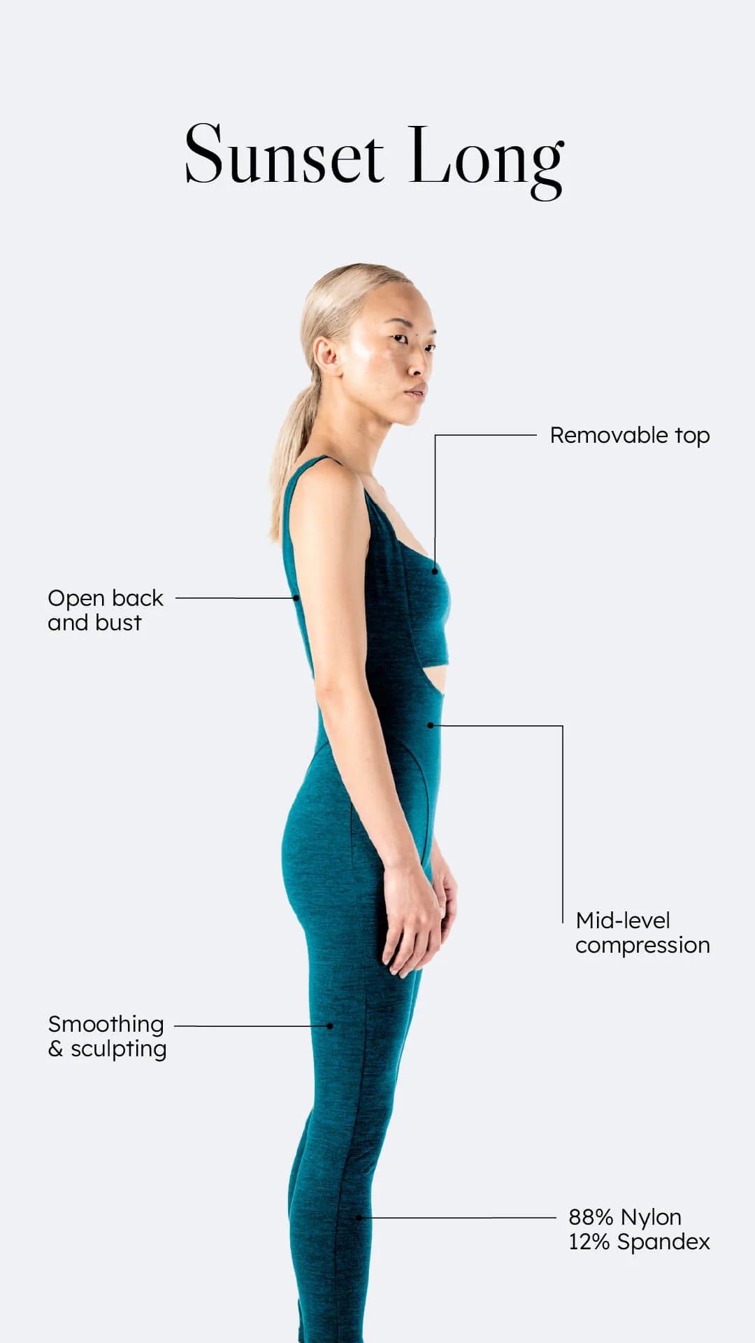 Sunset Long Jumpsuit for Pilates