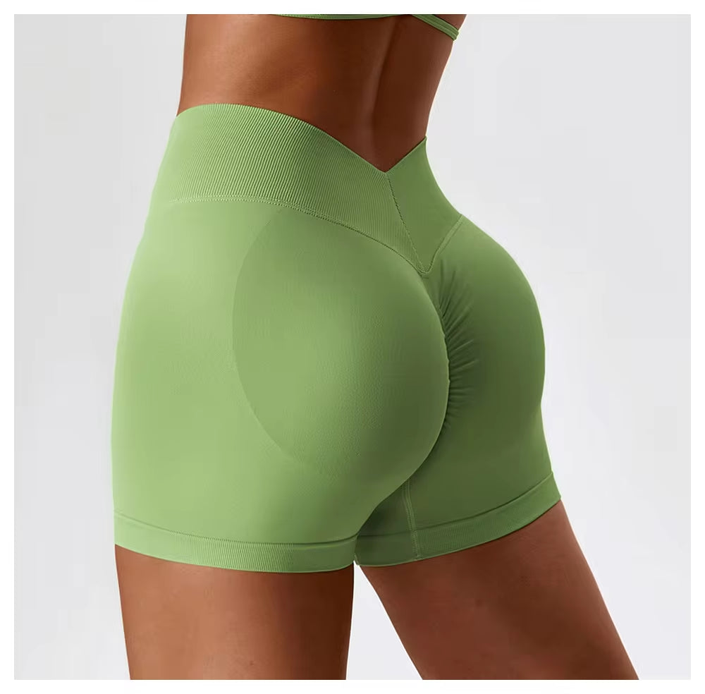 Yoga Shorts Women Gym Outfit Scrunch Butt Fitness Workout High Waist Leggings Gym Clothes for Women Cycling Shorts Sports Shorts